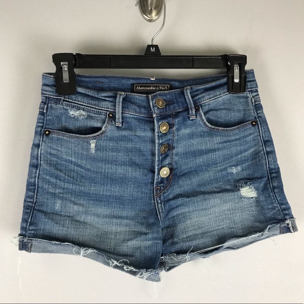 Abercrombie & Fitch Blue Jean Shorts